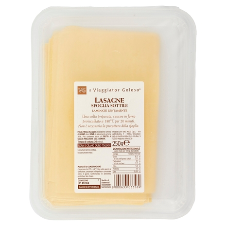 Fogli di Lasagne Fresche, 250 g